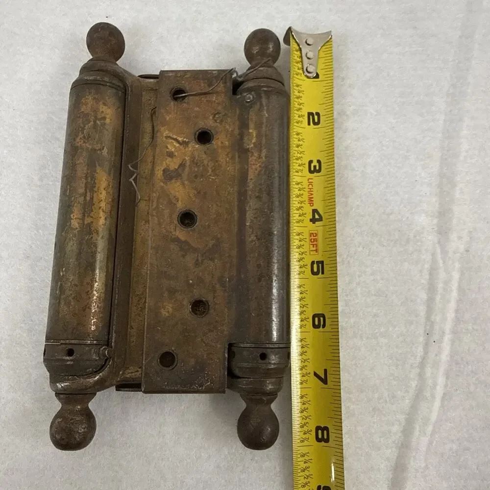 Antique 8” Double Acting Spring Door Hinge Cast Iron Victorian Saloon Hardware